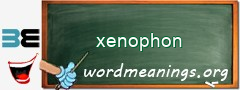 WordMeaning blackboard for xenophon